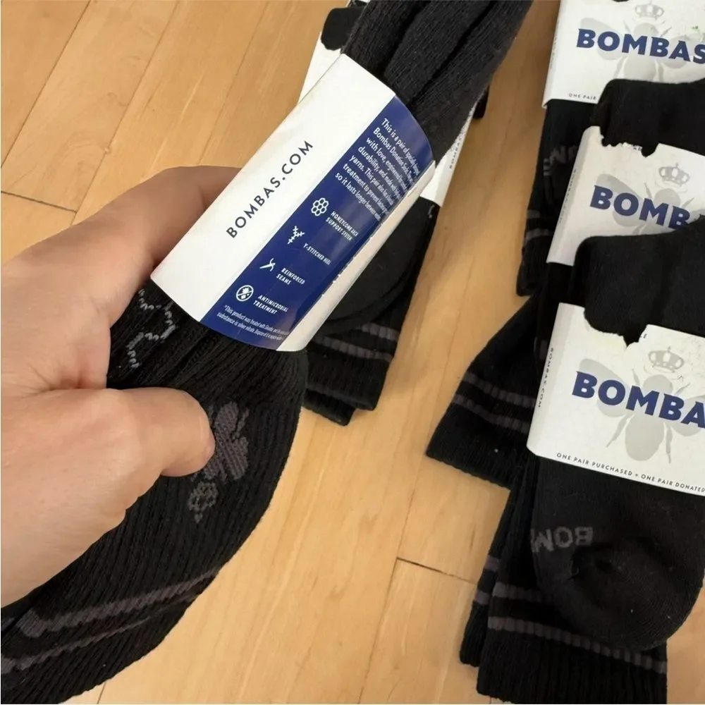 Bombas Honeycomb Arch Support System Pair of Socks Set of 2 NWT